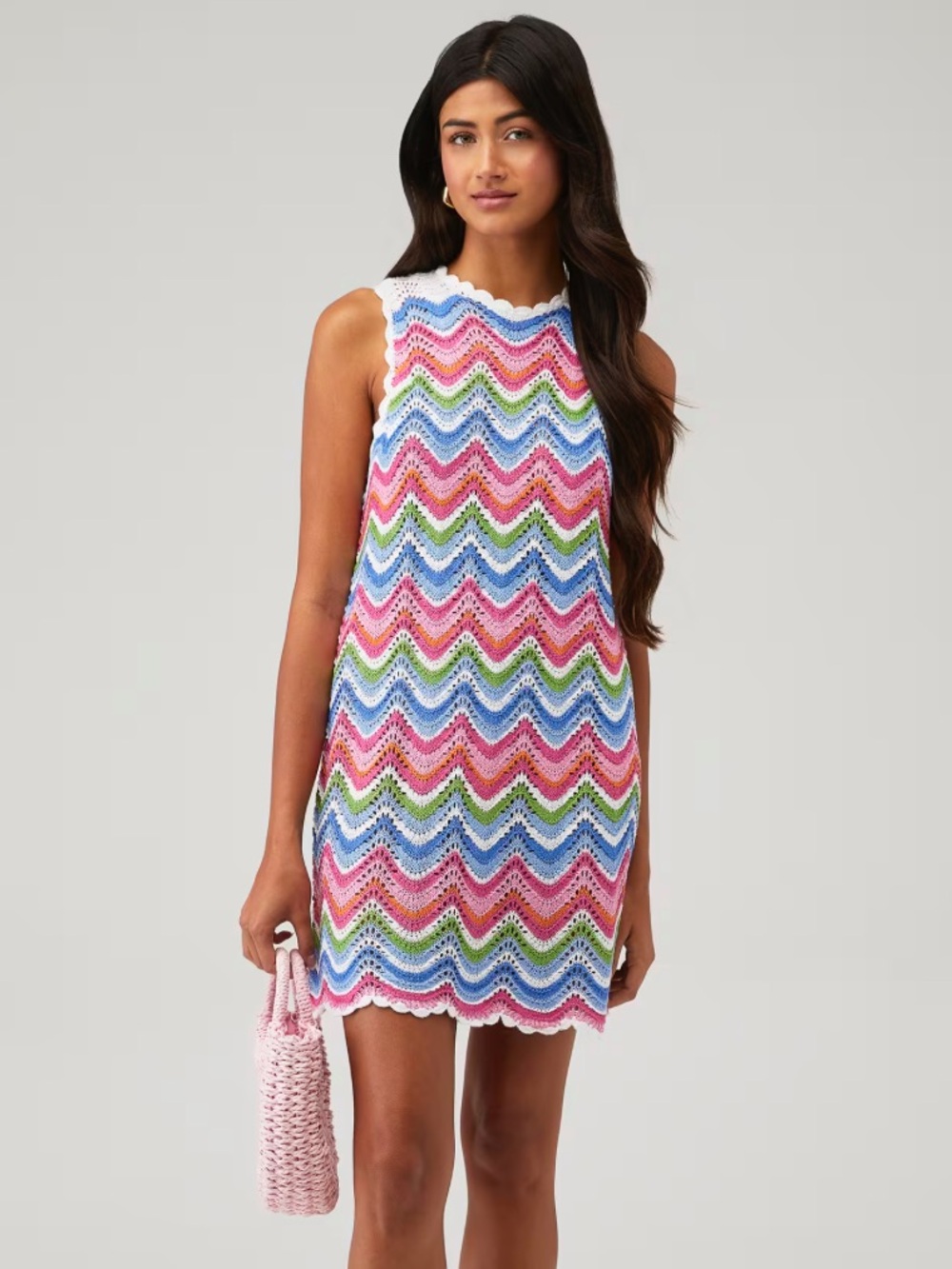 Show Me Your Mumu Sweeney Chevron Crochet Coverup